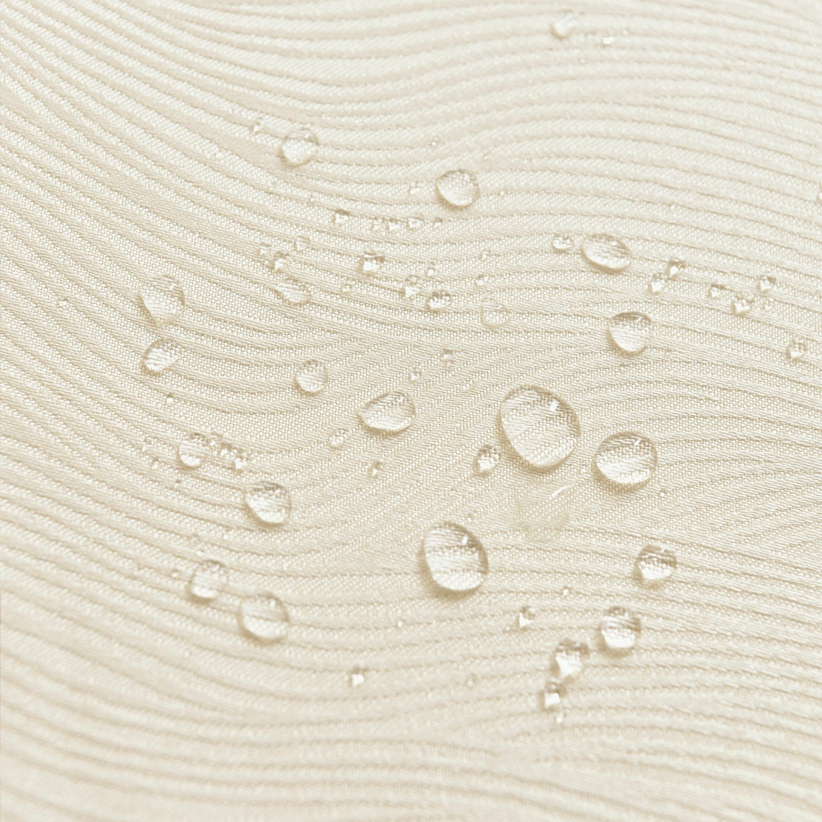 Ripple Texture Polyester Tablecloth-Round-Beige