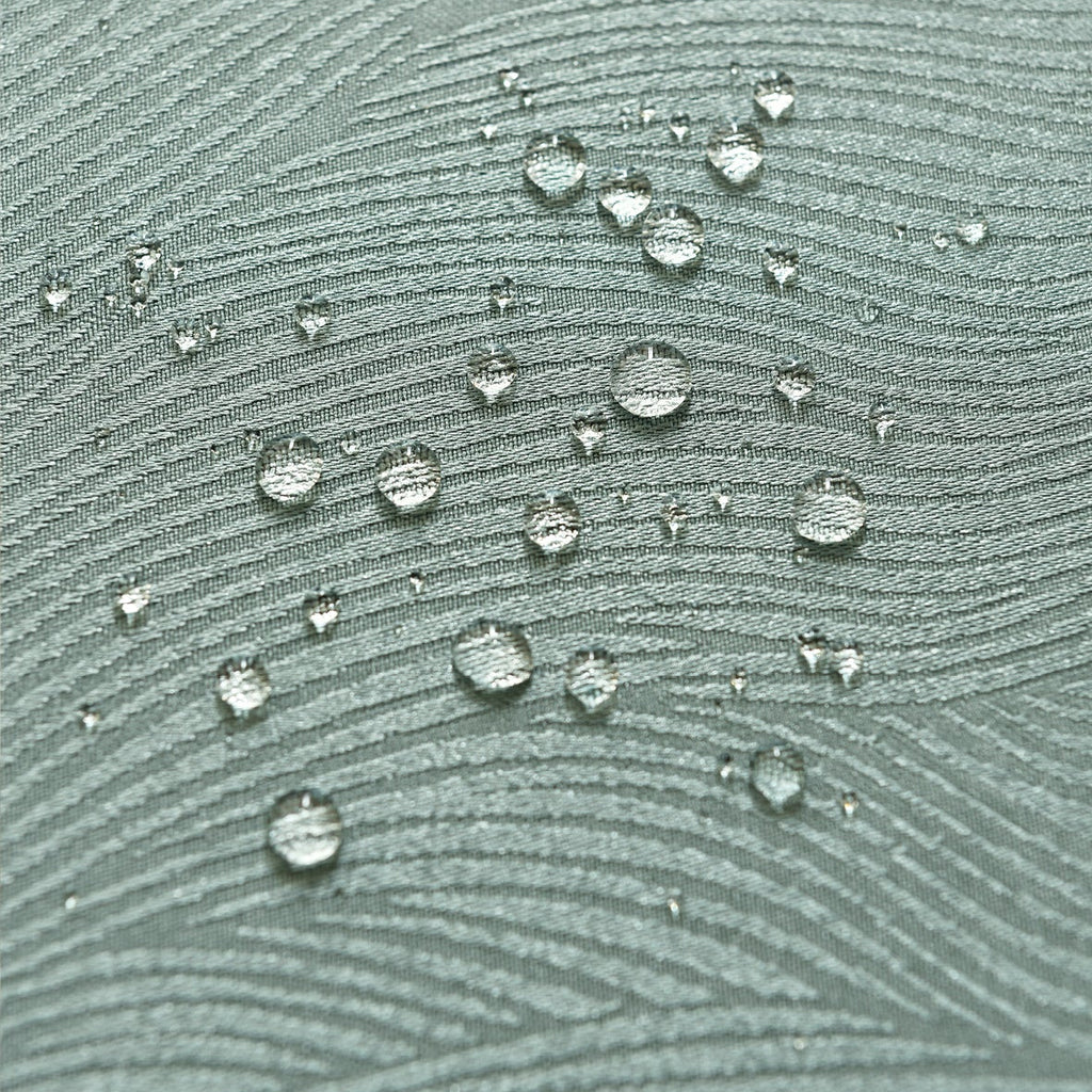 Ripple Texture Polyester Tablecloth-Round-Green