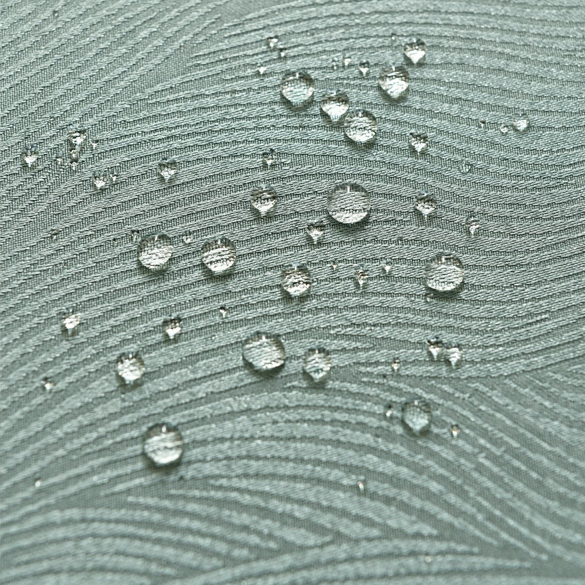 Ripple Texture Polyester Tablecloth-Round-Green