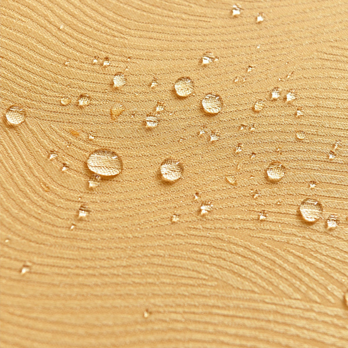 Ripple Texture Polyester Tablecloth-Round-Yellow