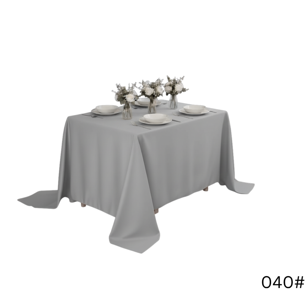 Premium Solid Polyester Tablecloth
