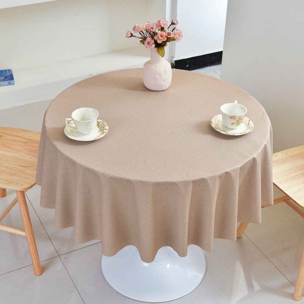 PVC Solid Tablecloth-Round