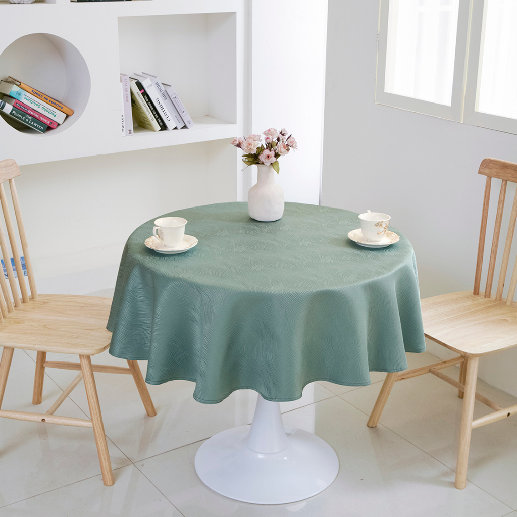 Ripple Texture Polyester Tablecloth
