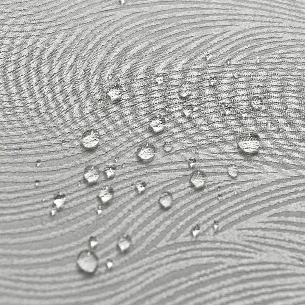 Ripple Texture Polyester Tablecloth-Round-Grey