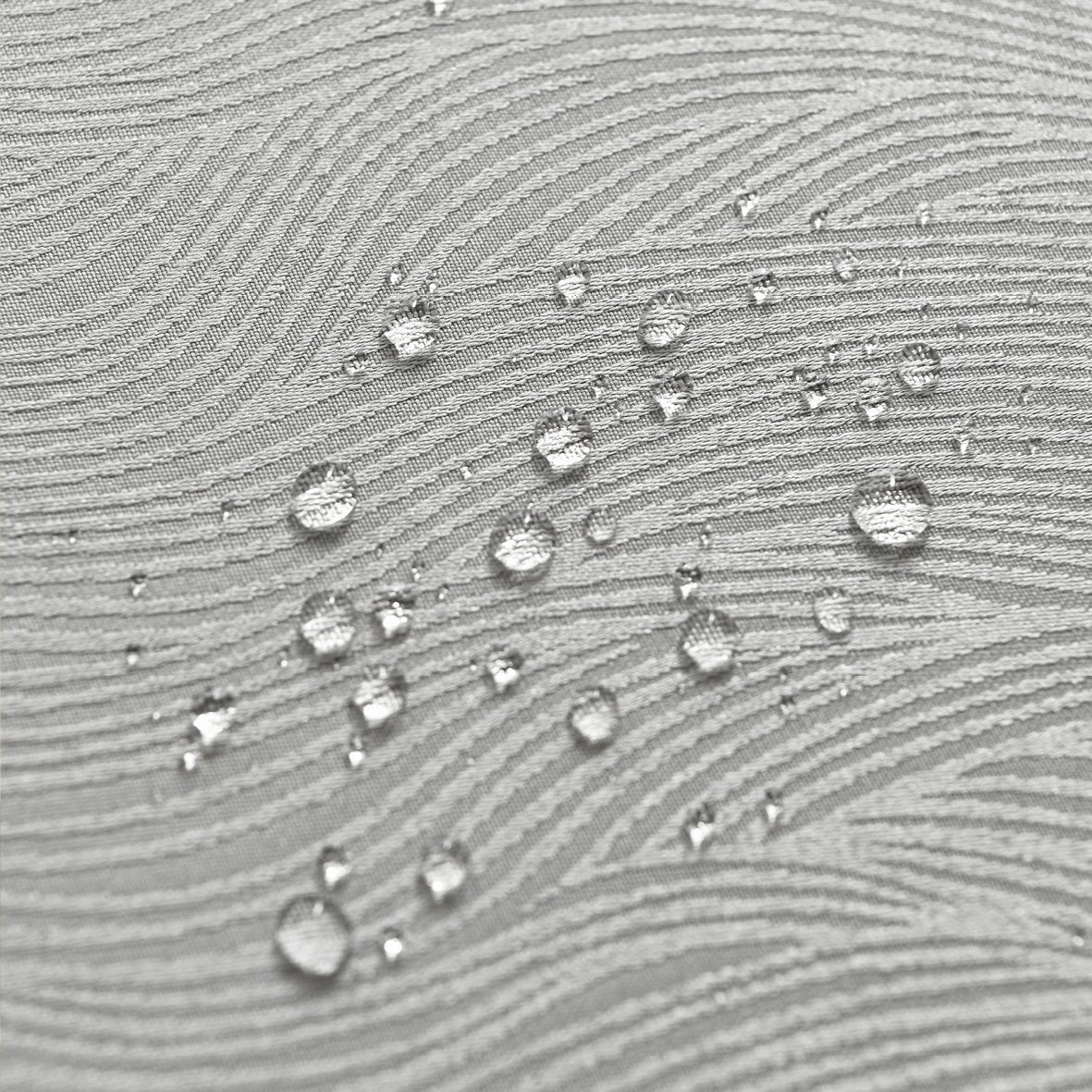 Ripple Texture Polyester Tablecloth-Round-Grey