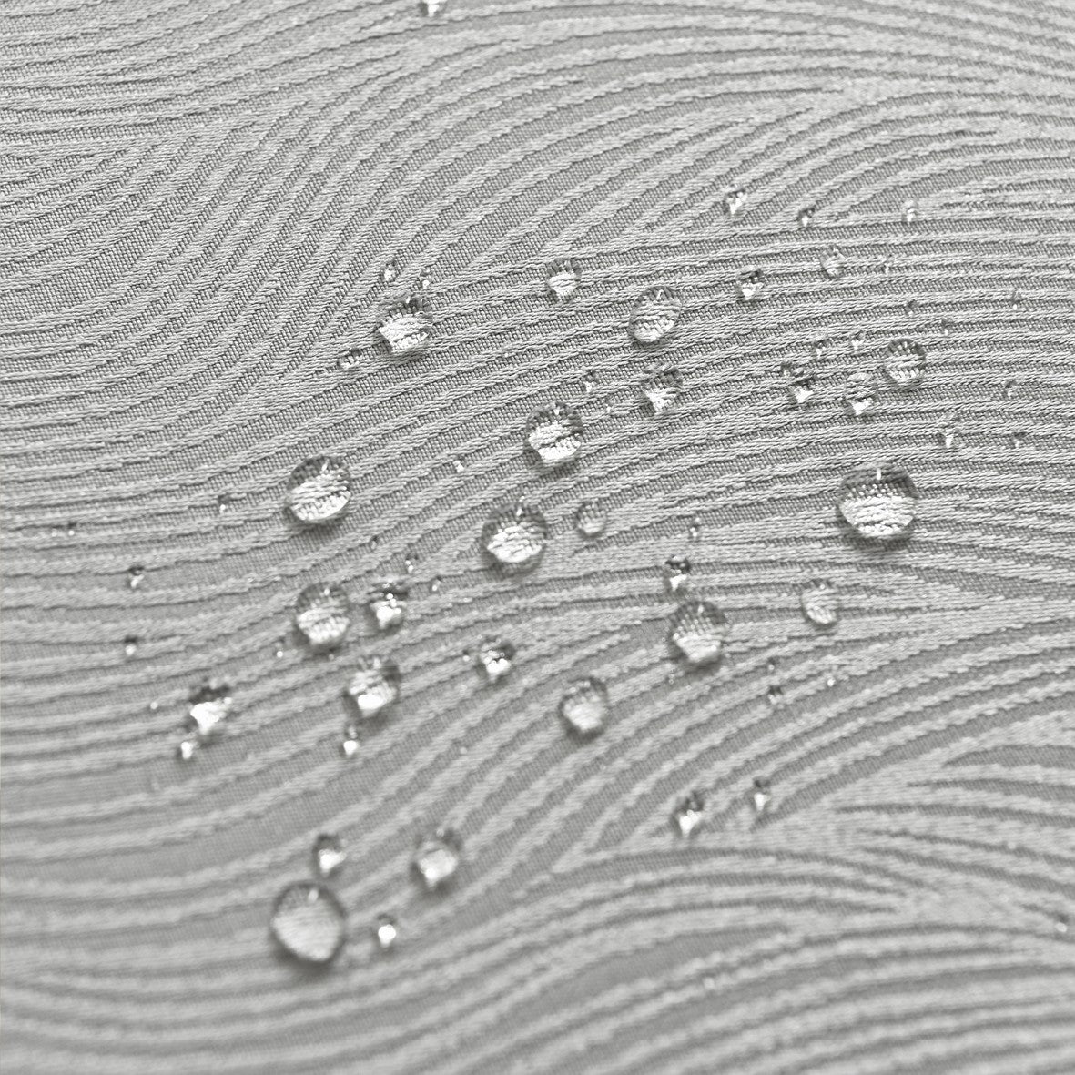 Rippling Wave Jacquard Tablecloth – Silver (Round)