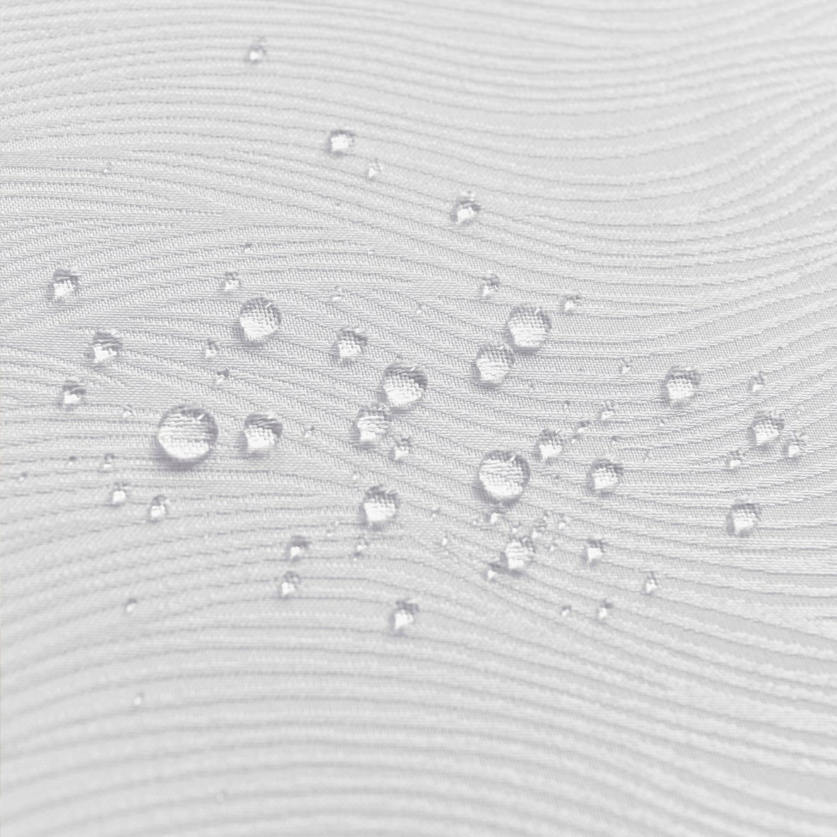 Ripple Texture Polyester Tablecloth-Round-White