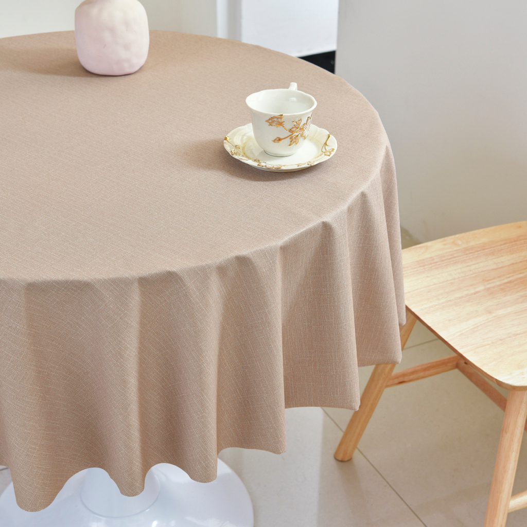 PVC Solid Tablecloth-Round
