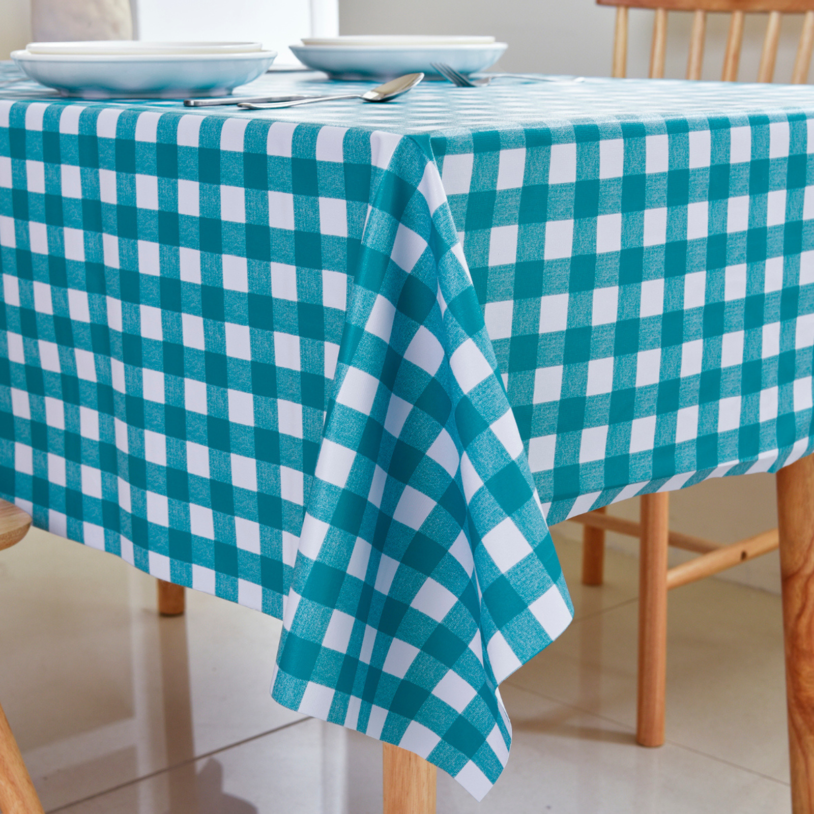 PVC Checkered Tablecloth-Rectangle