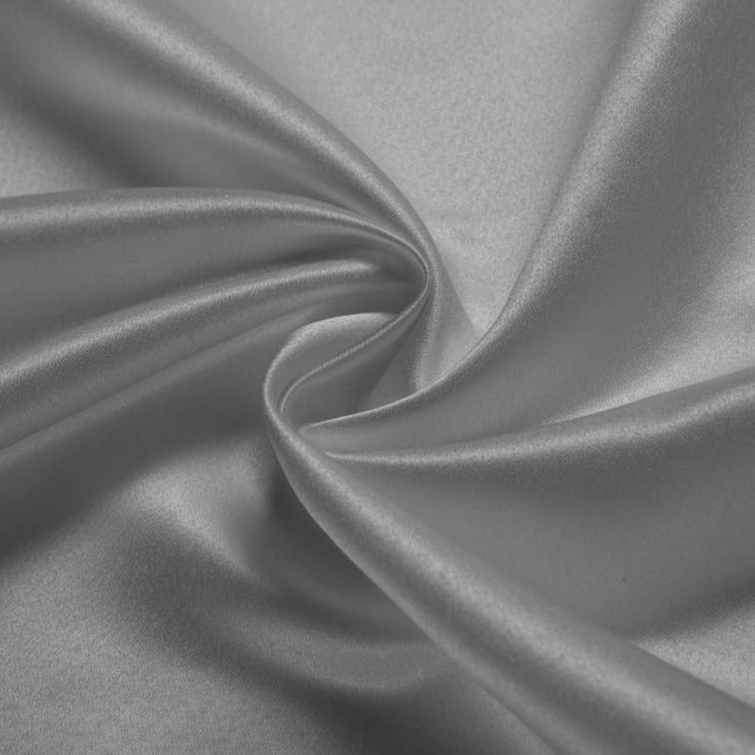 Premium Solid Polyester Tablecloth-Rectangle-Silver Gray