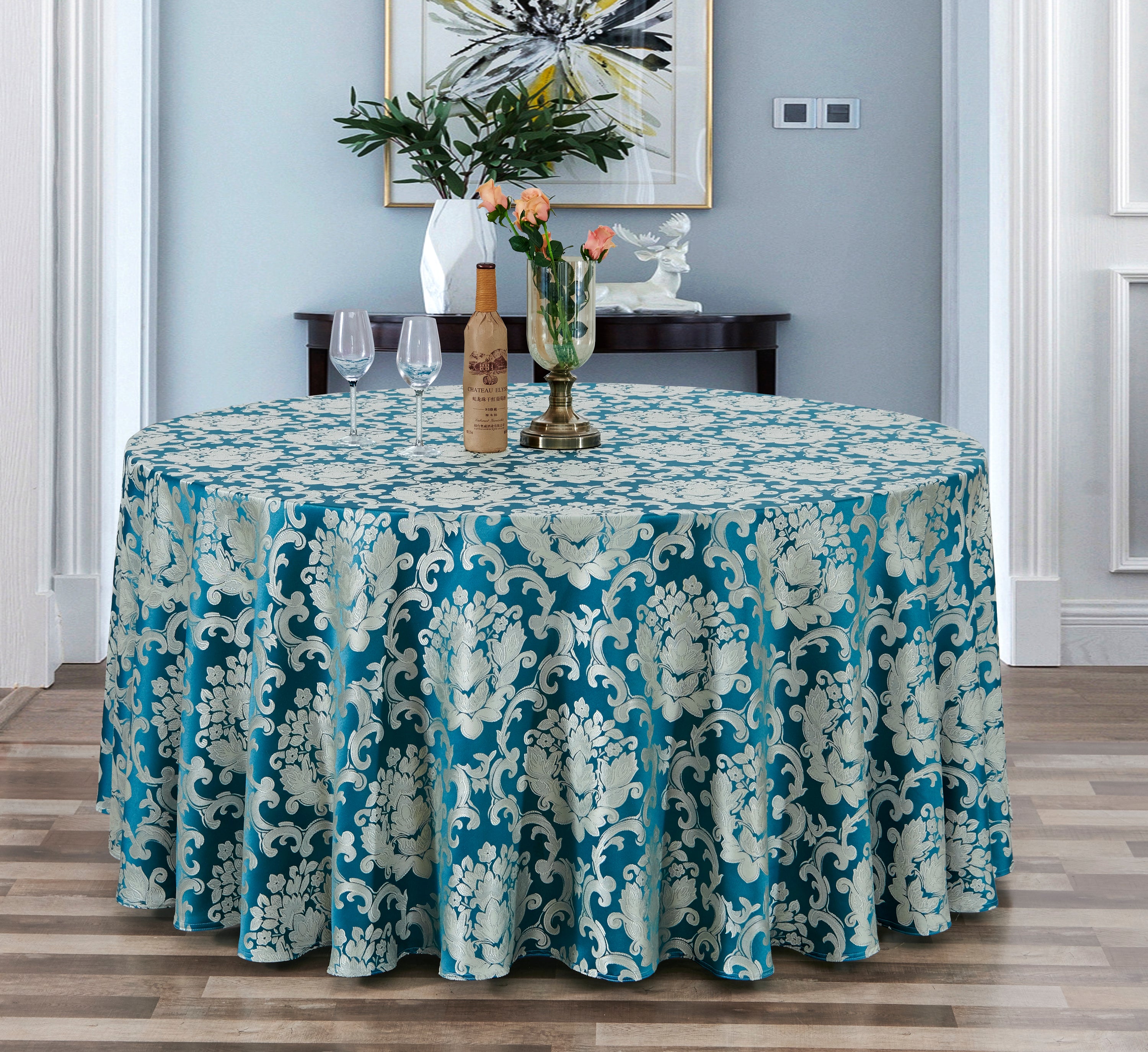 Polyester Jacquard Tablecloth-709