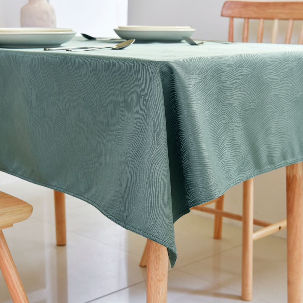 Ripple Texture Polyester Tablecloth