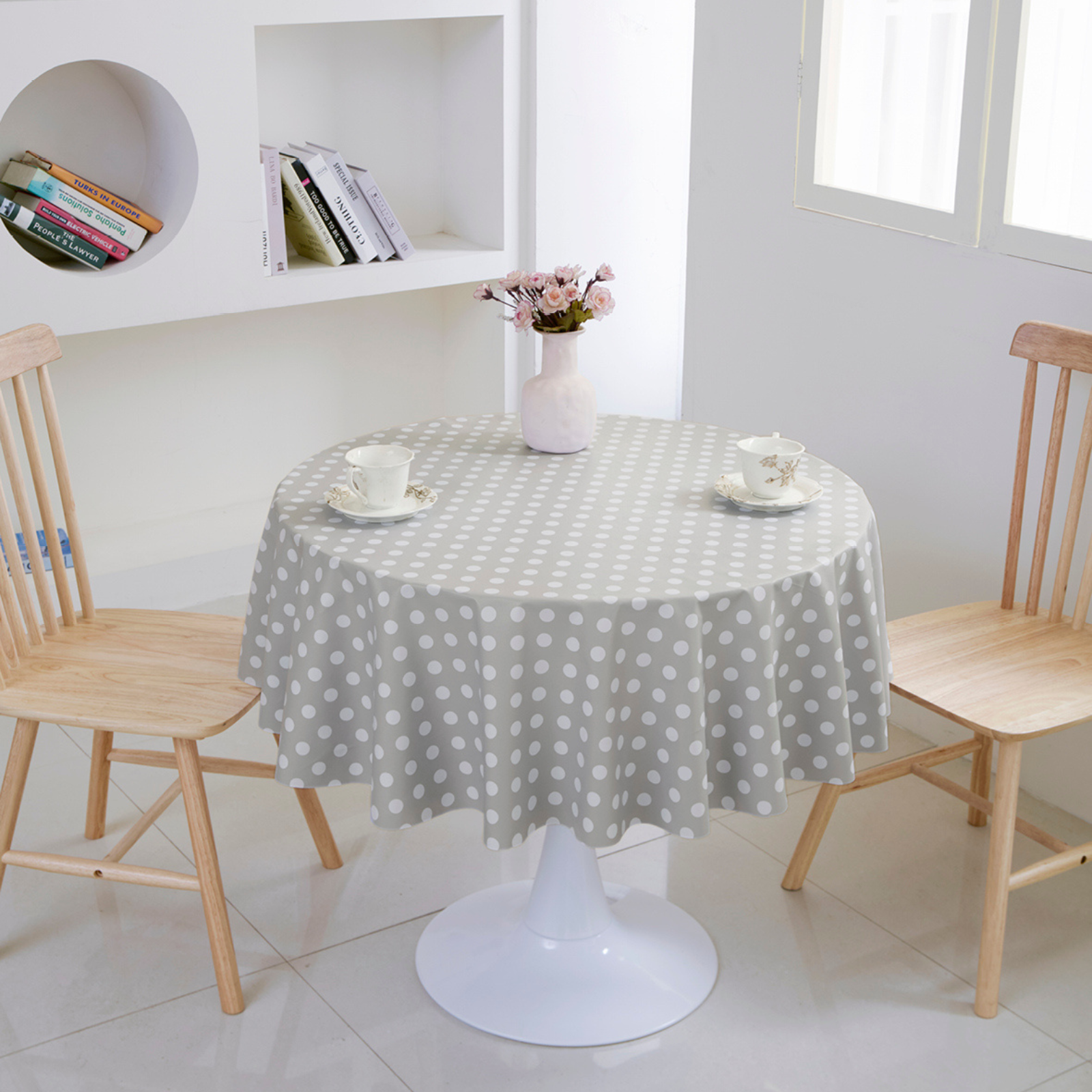 PVC Dot Tablecloth-Round