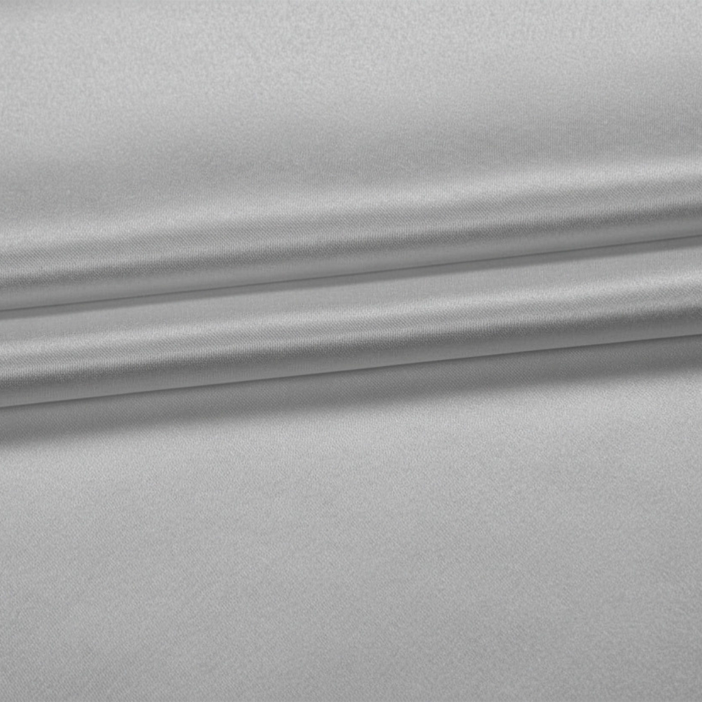 Premium Solid Polyester Tablecloth-Rectangle-Silver Gray