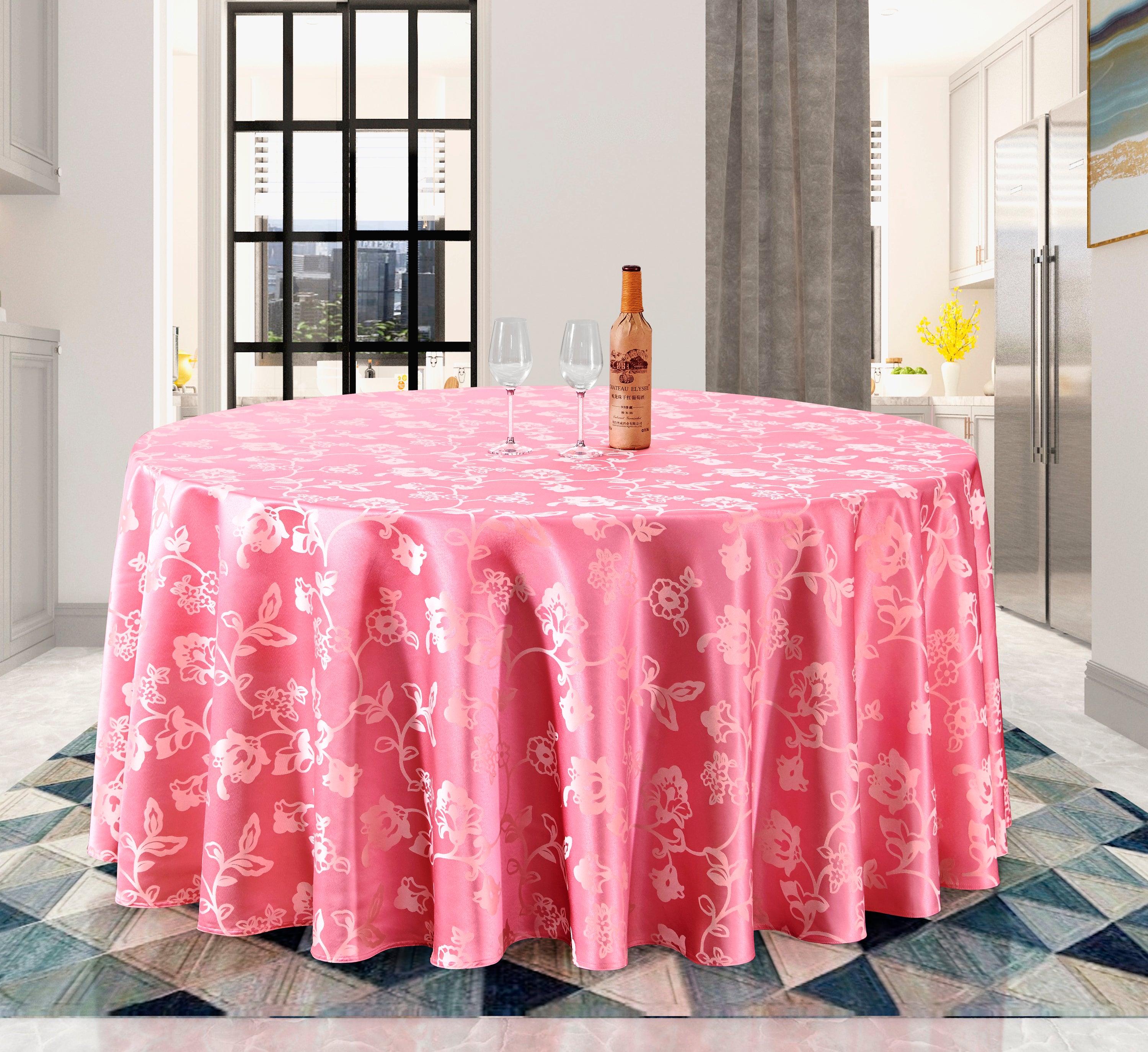 Polyester Jacquard Tablecloth-703