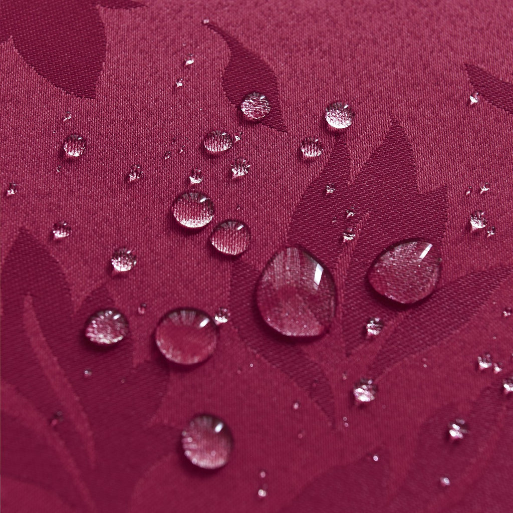 Classic Floral Jacquard Tablecloth – Burgundy (Rectangle)