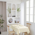 Classic Floral Jacquard Tablecloth – Ivory (Rectangle)