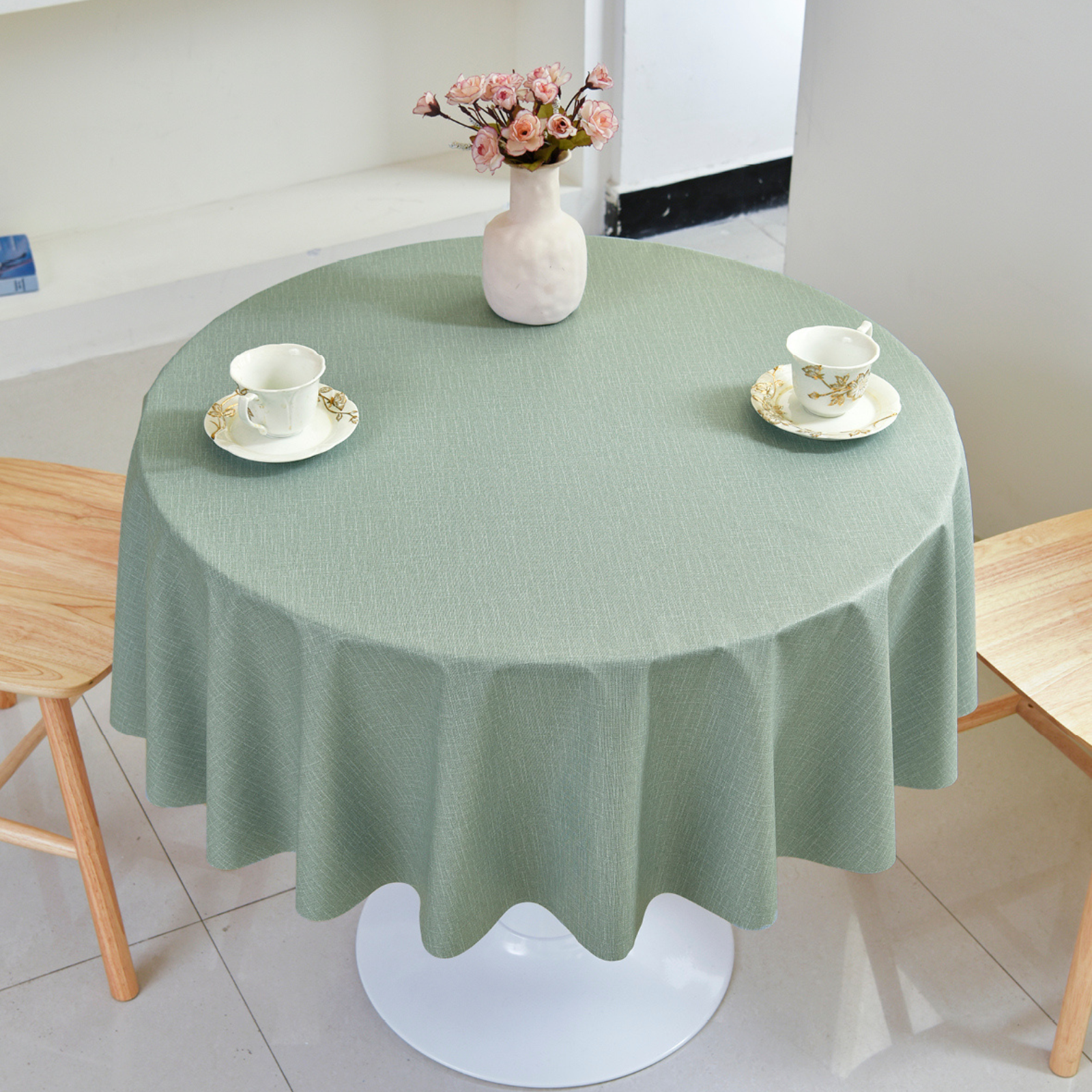 PVC Solid Tablecloth-Round