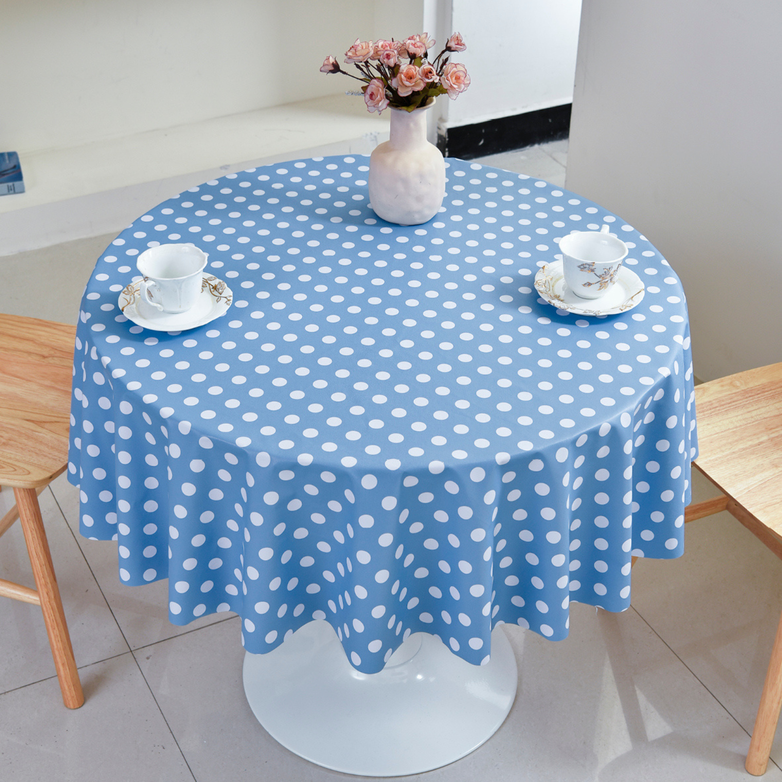 PVC Dot Tablecloth-Round