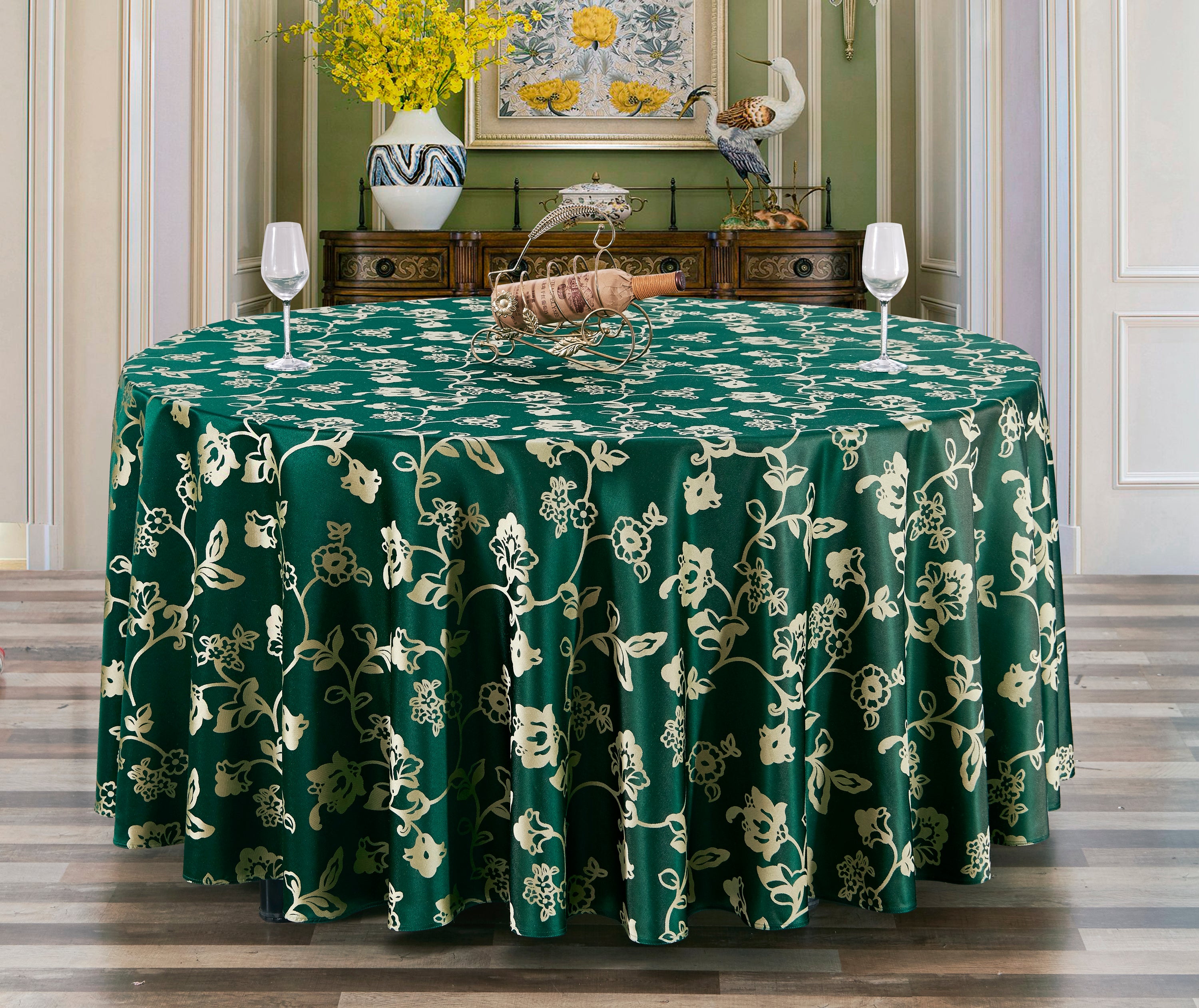 Polyester Jacquard Tablecloth-703