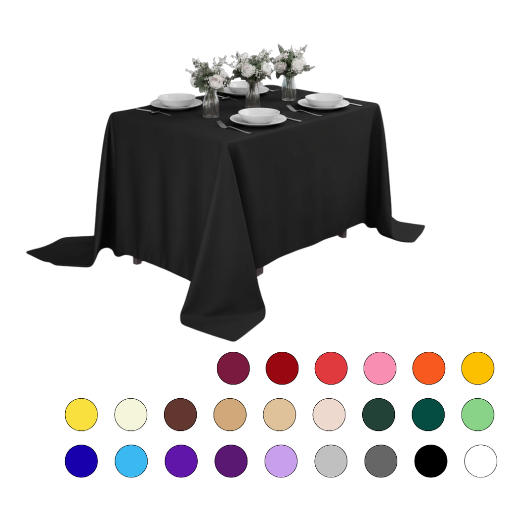 Premium Solid Polyester Tablecloth