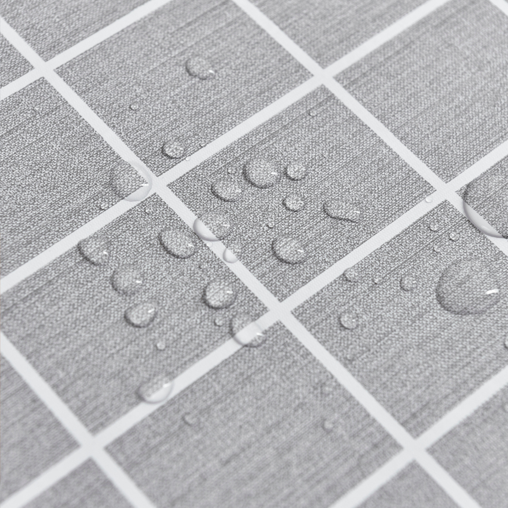 Waterproof PVC Checkered Tablecloth- gray-L
