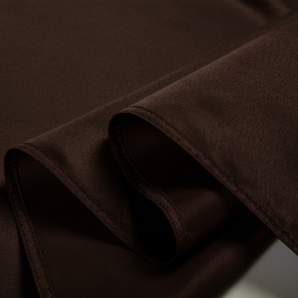Premium Solid Polyester Tablecloth-Rectangle-Chocolate