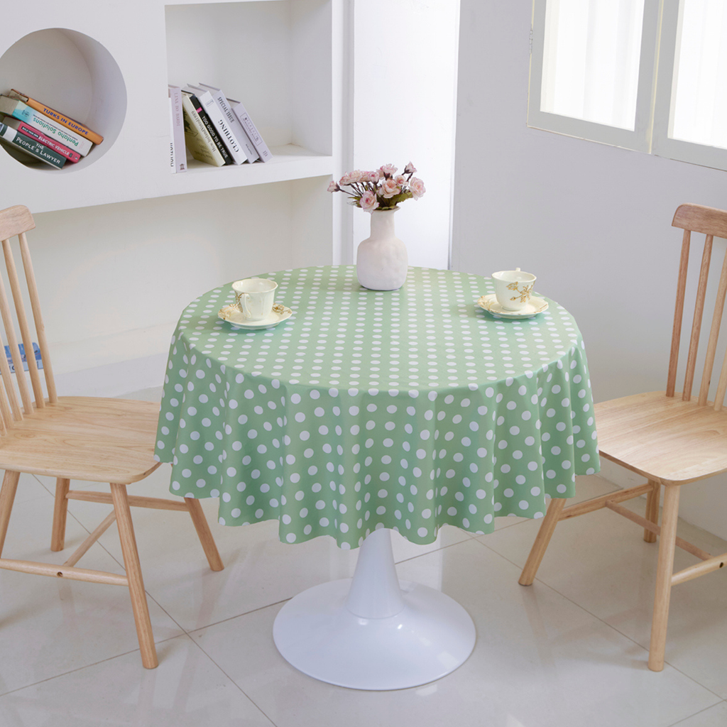 PVC Dot Tablecloth-Round