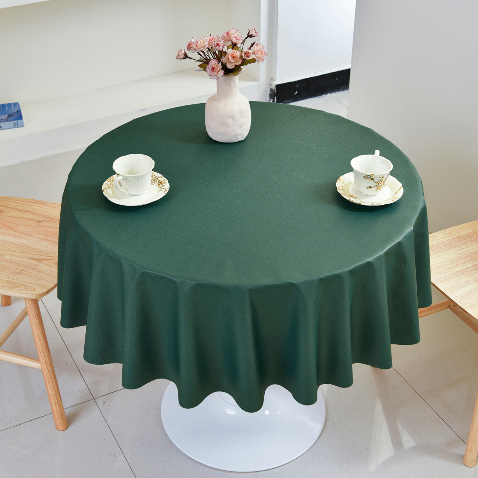 PVC Solid Tablecloth-Round