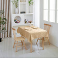 Floral Polyester Tablecloth- Rectangle-Champagne
