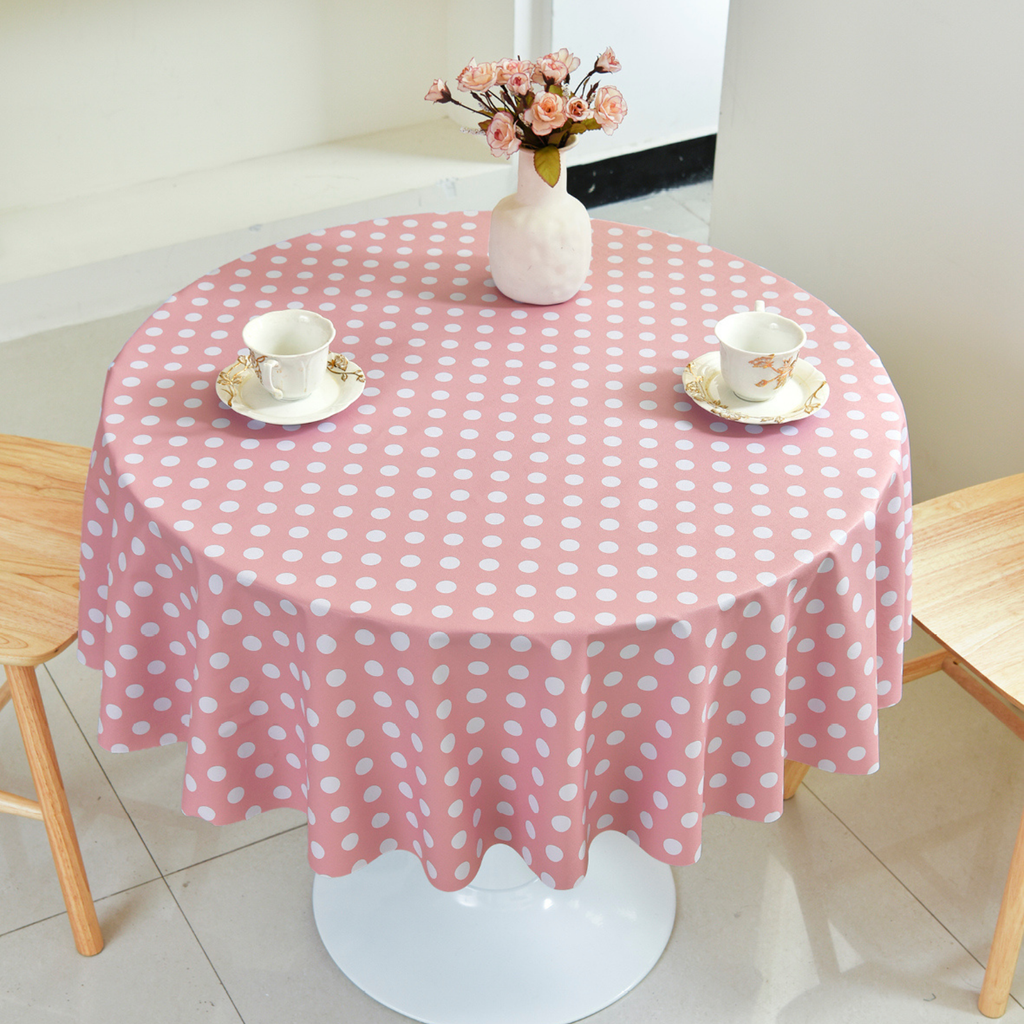 PVC Dot Tablecloth-Round