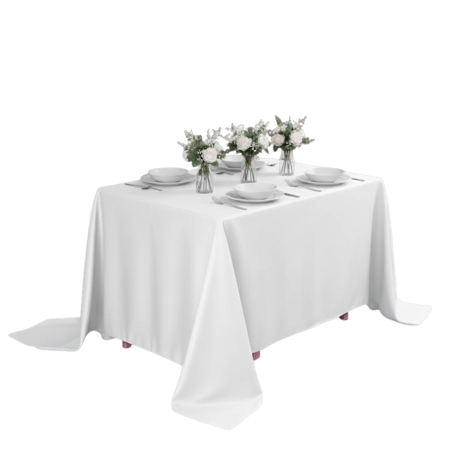 Premium Solid Polyester Tablecloth
