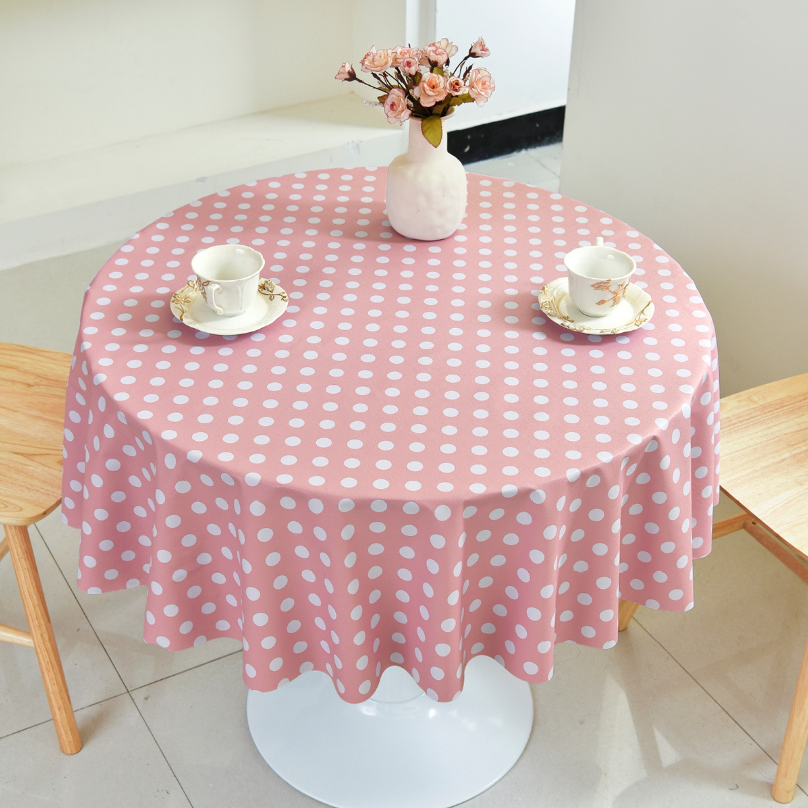 Waterproof PVC Dot Tablecloth