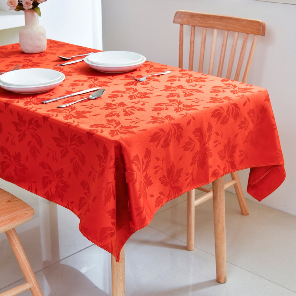 Floral Polyester Tablecloth