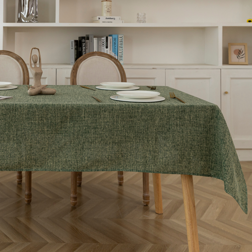 Faux Linen Tablecloth