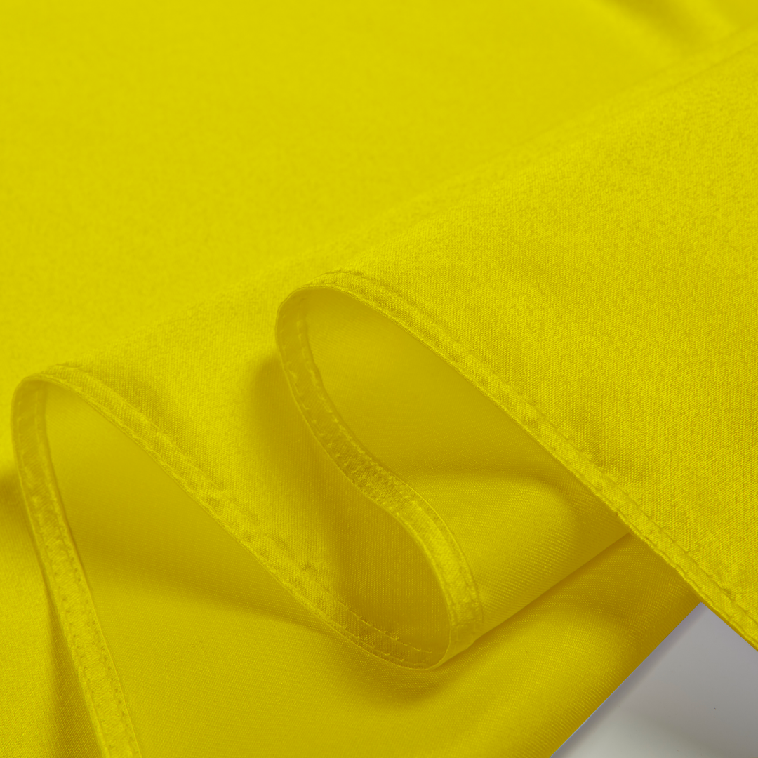 Premium Solid Polyester Tablecloth-Rectangle-Yellow
