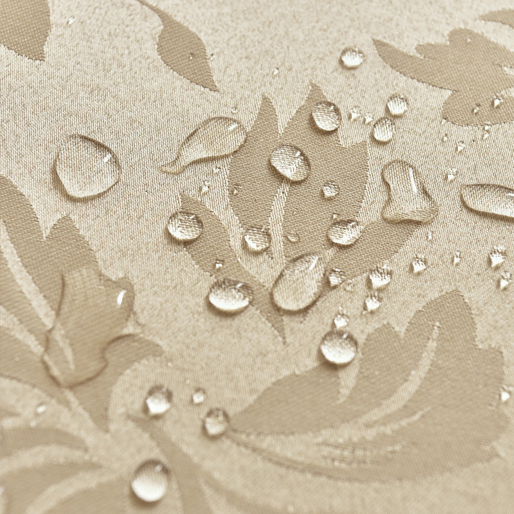 Classic Floral Jacquard Tablecloth – Champagne (Rectangle)