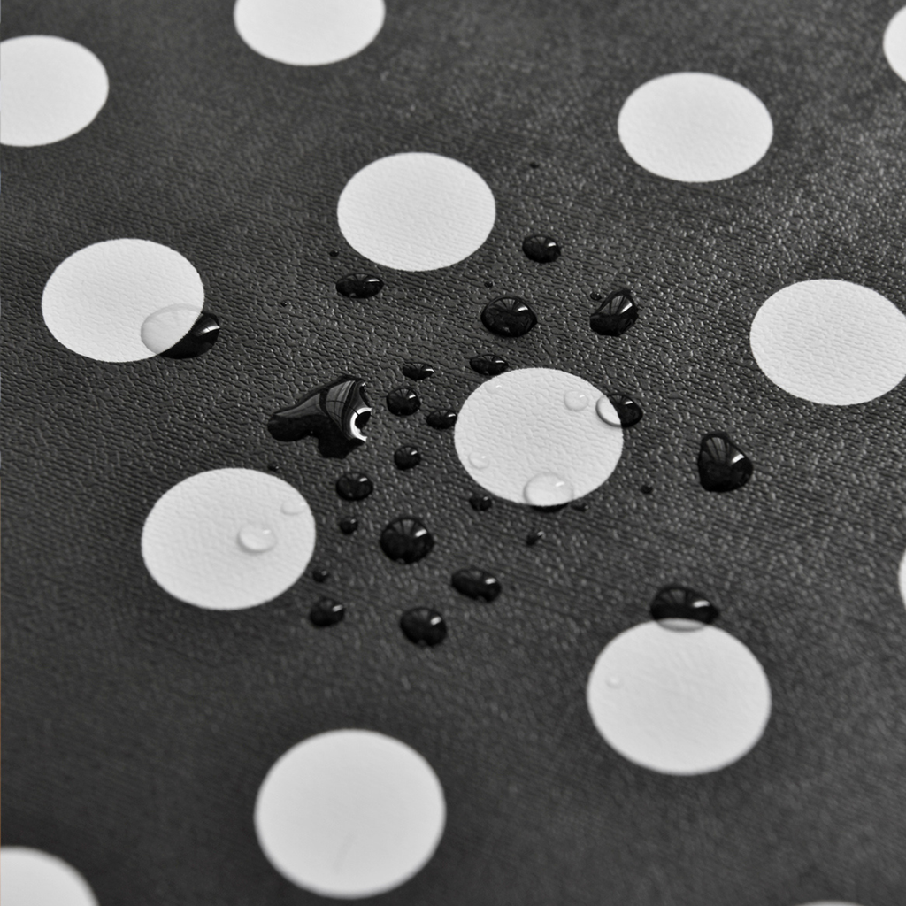 Waterproof Polka Dot Tablecloth-Black