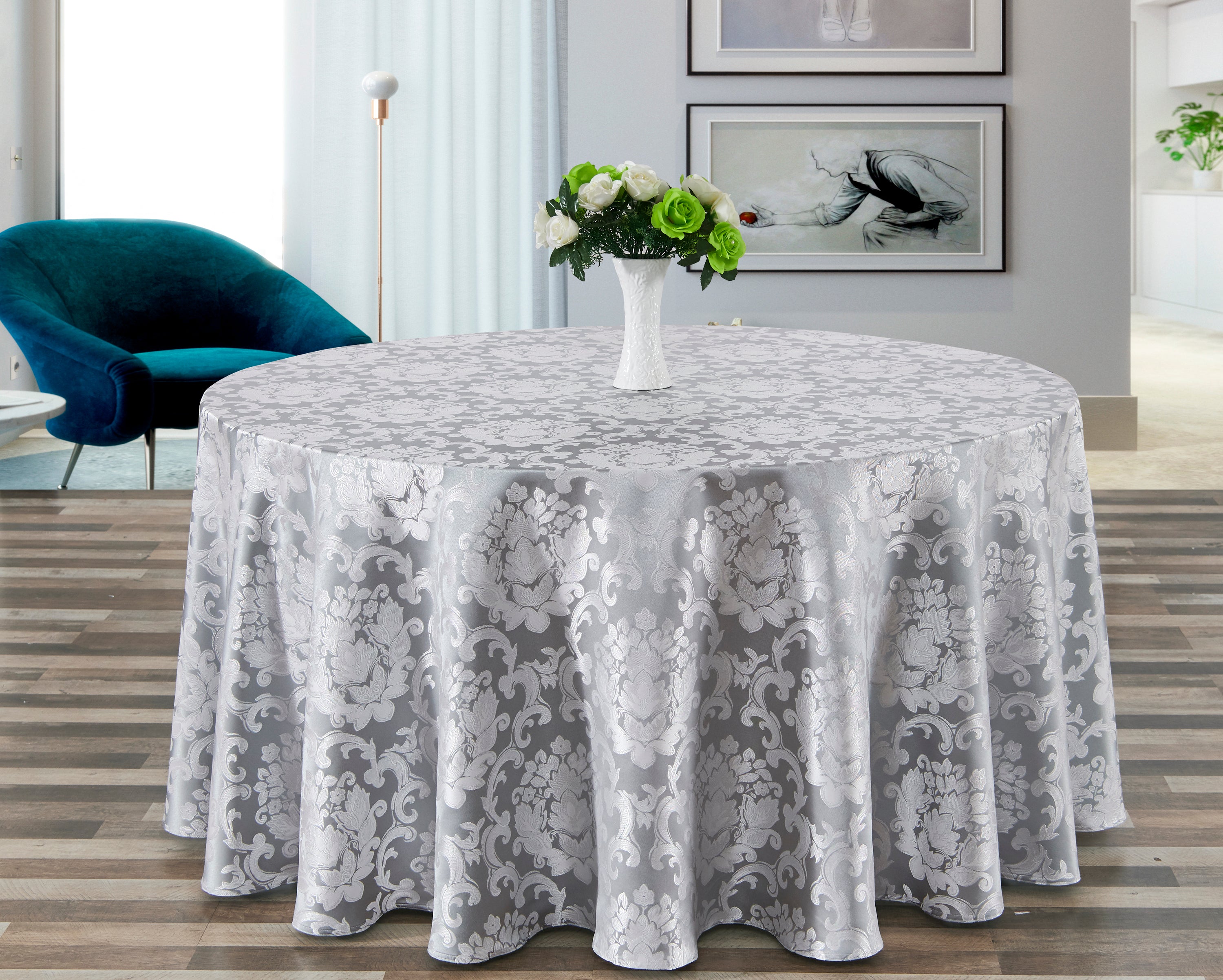 Polyester Jacquard Tablecloth-709