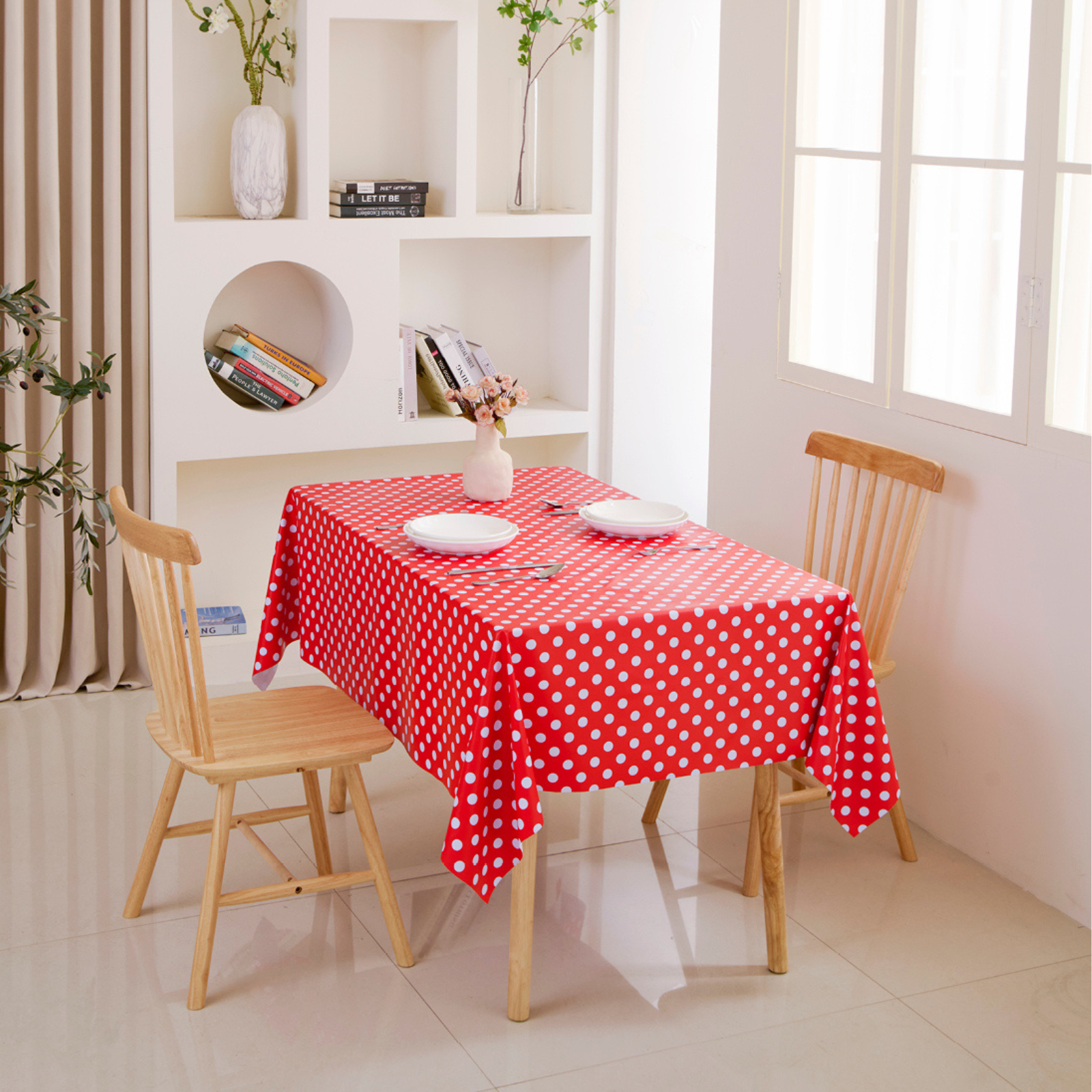 Waterproof PVC Dot Tablecloth