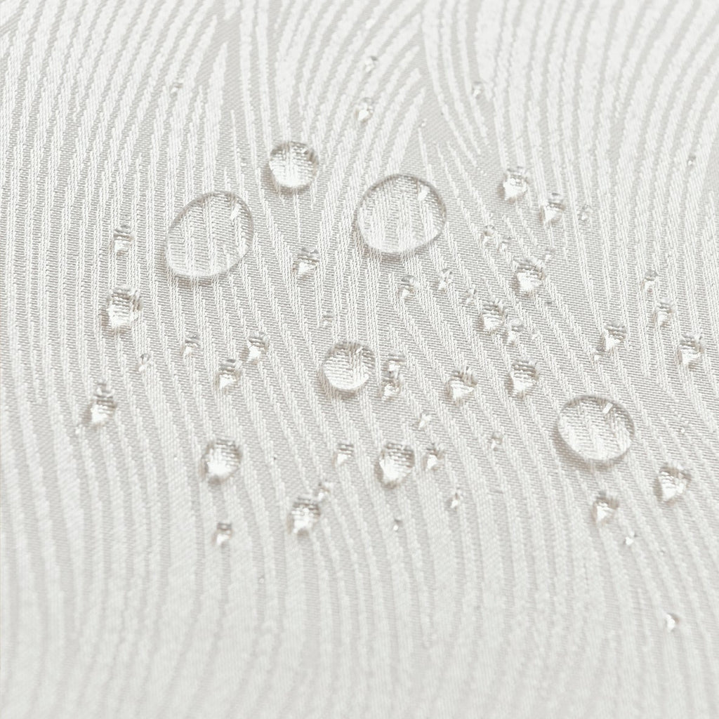Ripple Texture Polyester Tablecloth-Rectangle-White