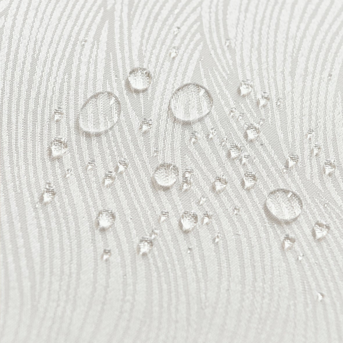 Ripple Texture Polyester Tablecloth-Rectangle-White