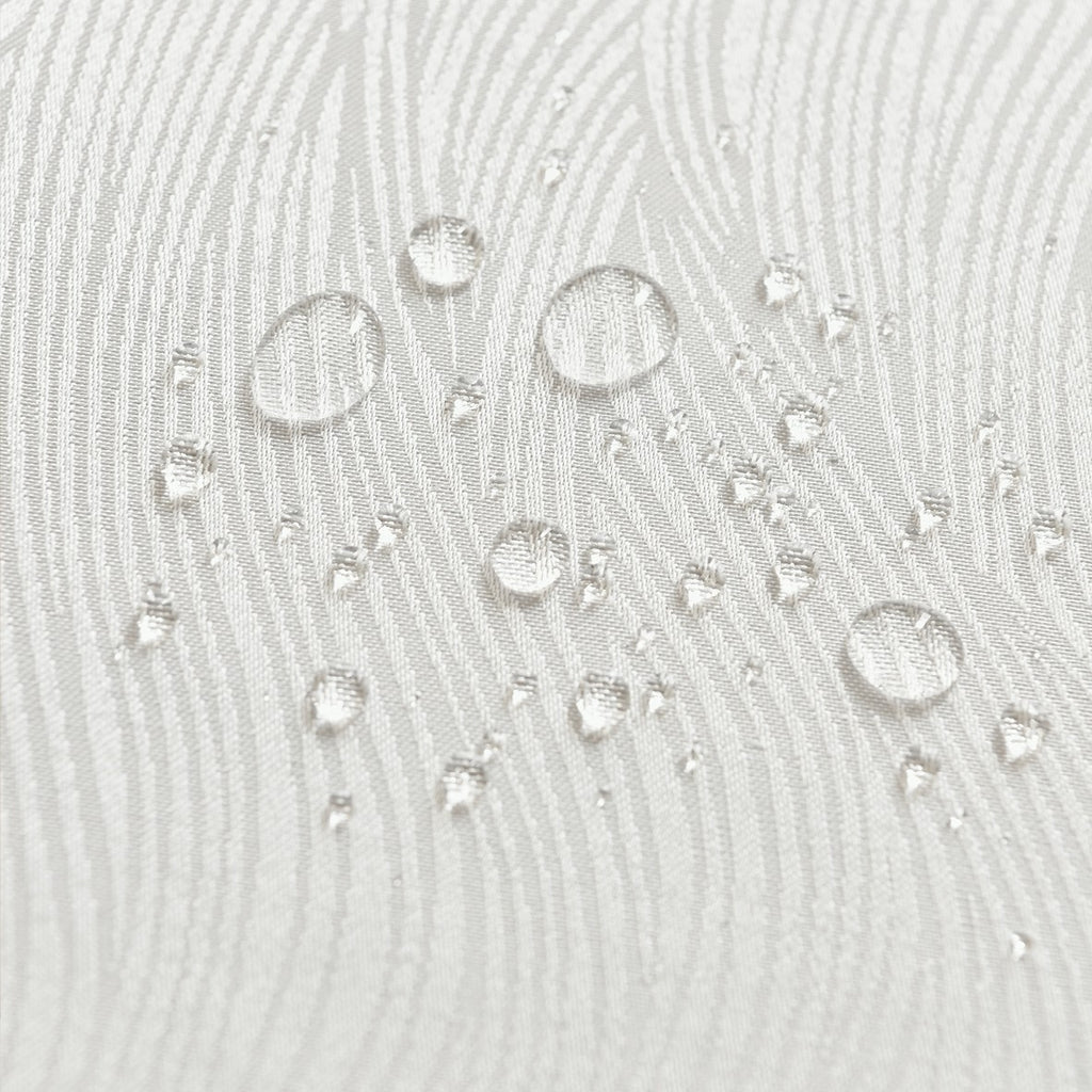 Rippling Wave Jacquard Tablecloth – White (Rectangle)