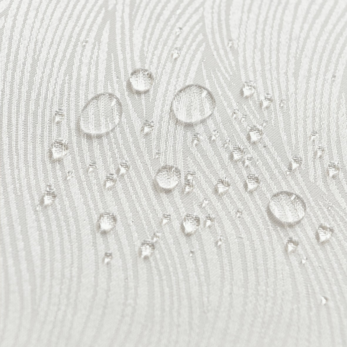 Rippling Wave Jacquard Tablecloth – White (Rectangle)