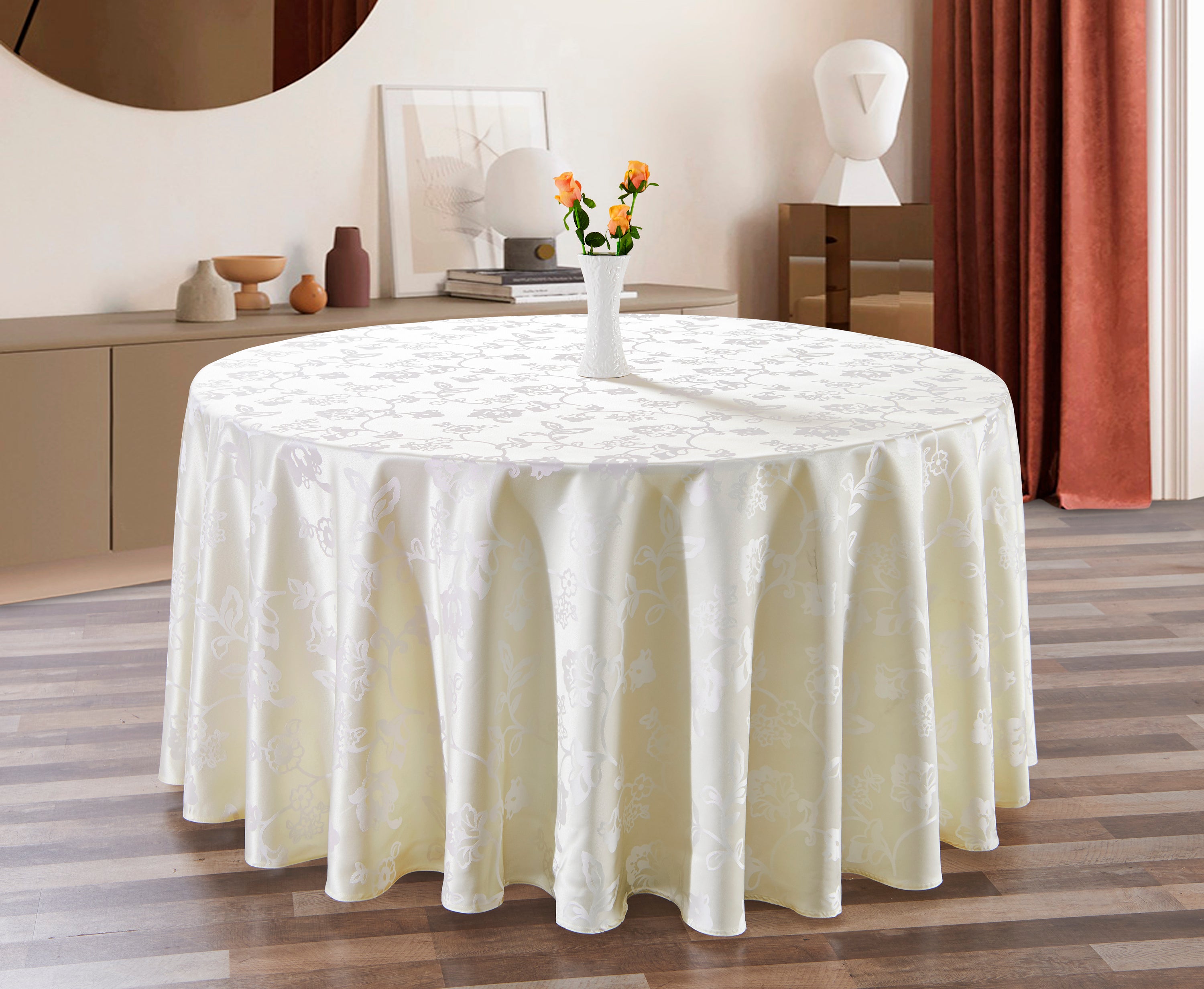 Polyester Jacquard Tablecloth-703