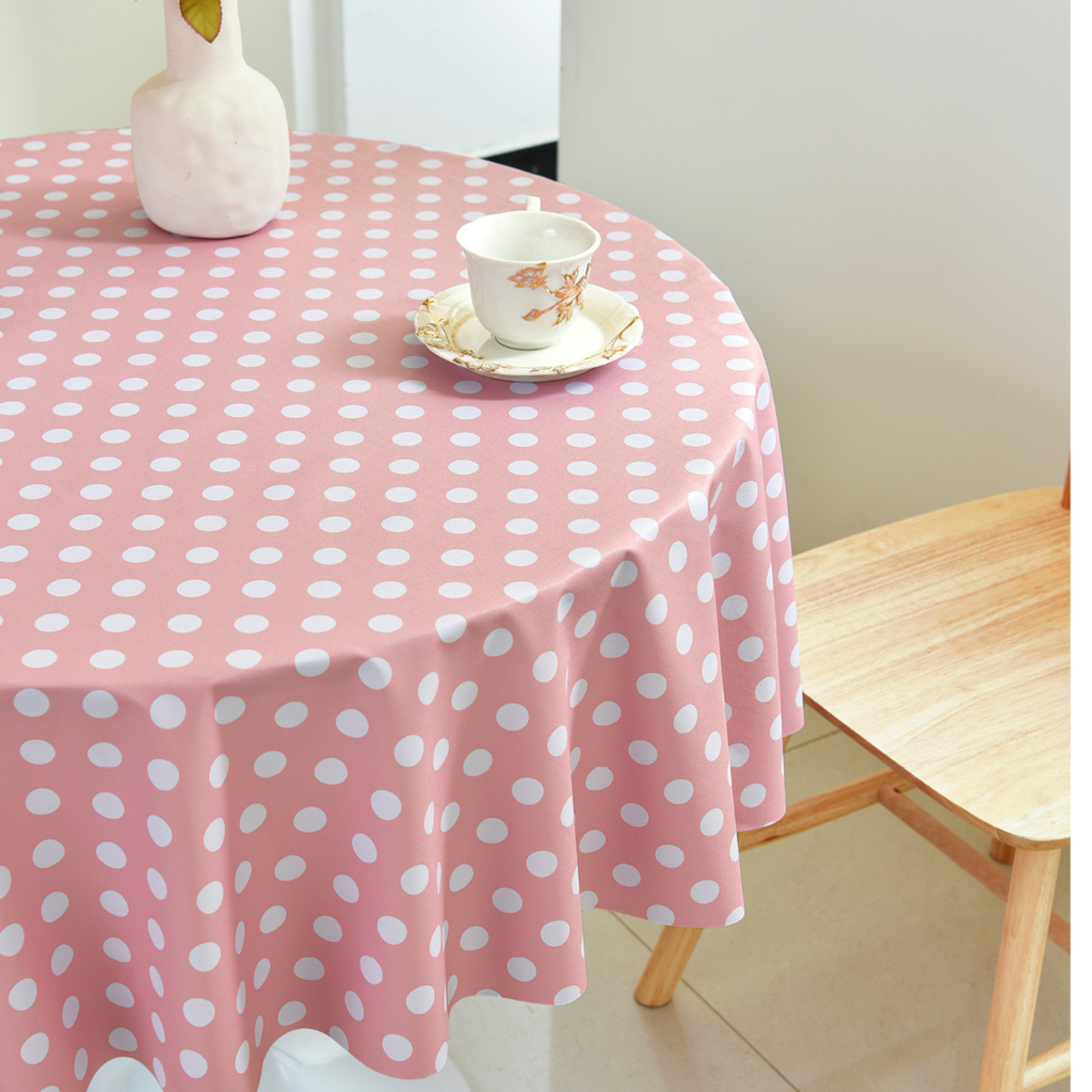 PVC Dot Tablecloth-Round