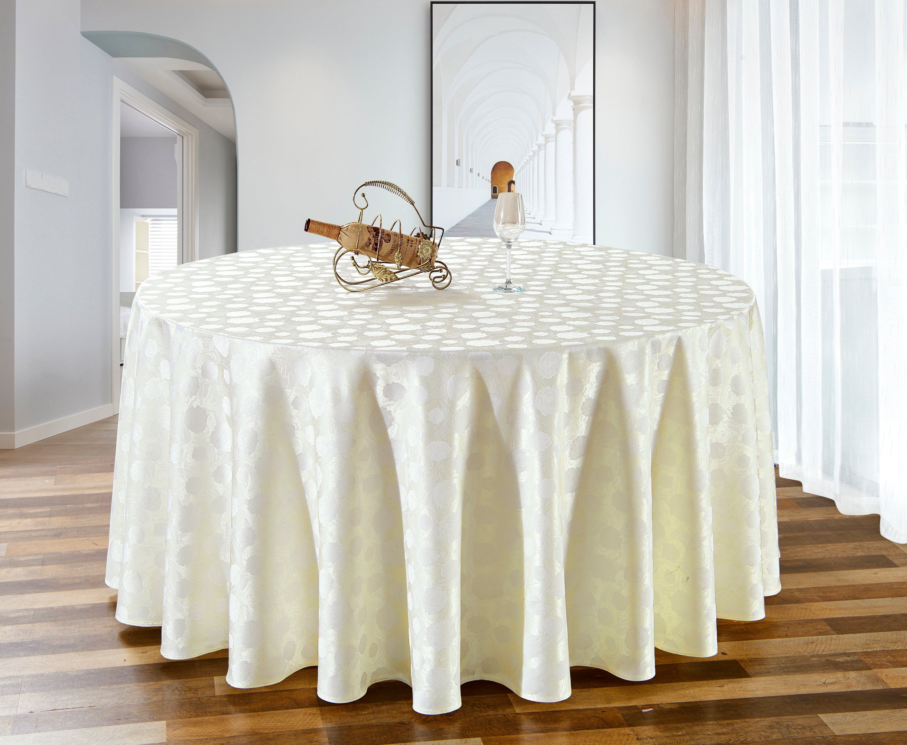 Polyester Jacquard Tablecloth-705