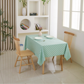 Waterproof Polka Dot Tablecloth-Green