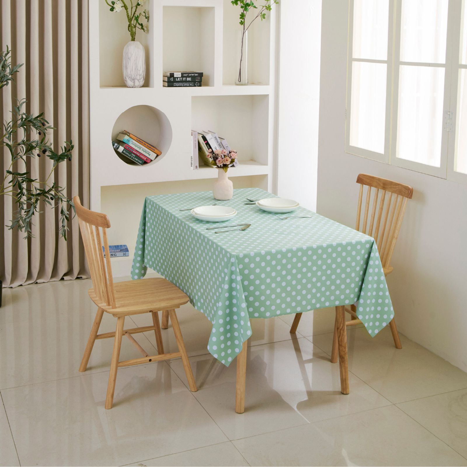 PVC Dot Tablecloth-Rectangle