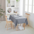 PVC Solid Tablecloth-Rectangle-Light Gray